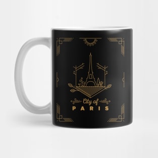 Paris City Monogram Mug